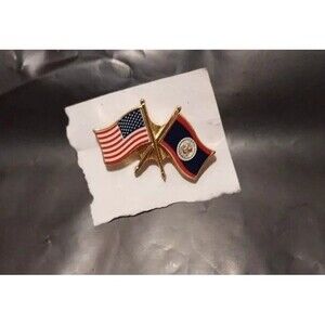 United States And Belize Flag Pin